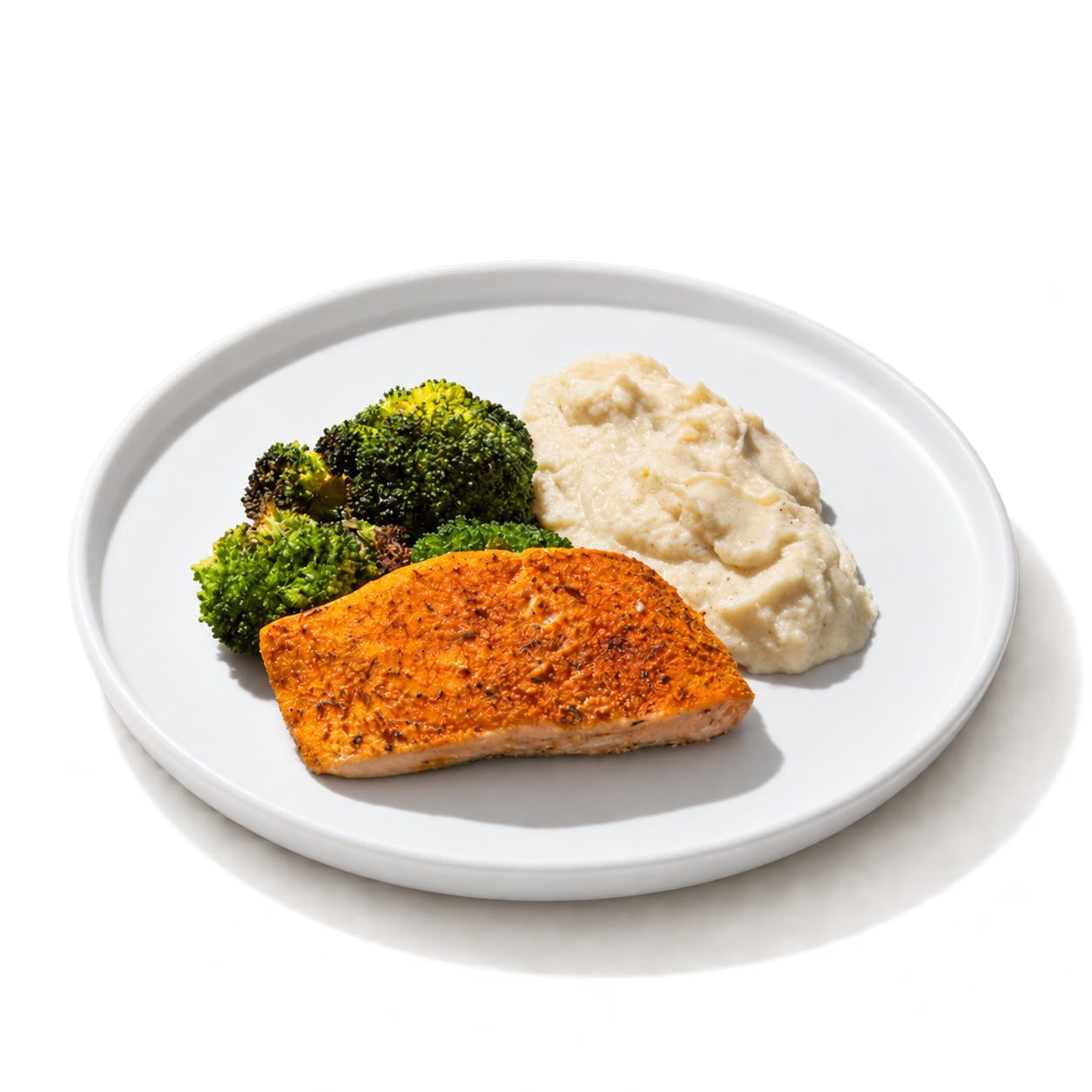 Salmon, Cauliflower Mash & Roasted Broccoli