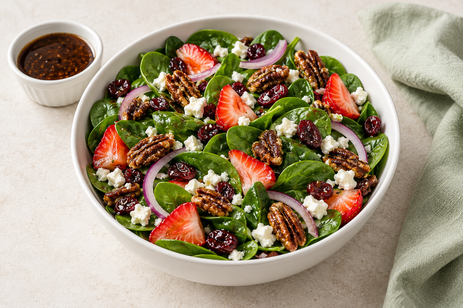 Spinach & Strawberry Salad